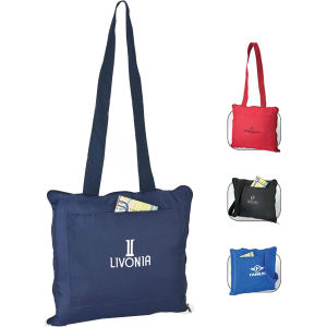 4 in 1 tote with waterproof side