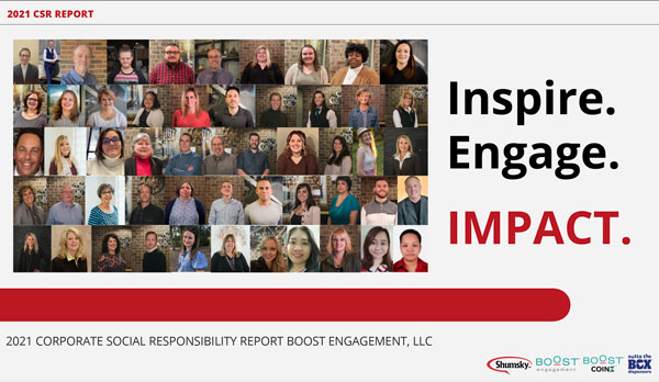 Boost Engagement Corporate Social Responsibility Report 2018